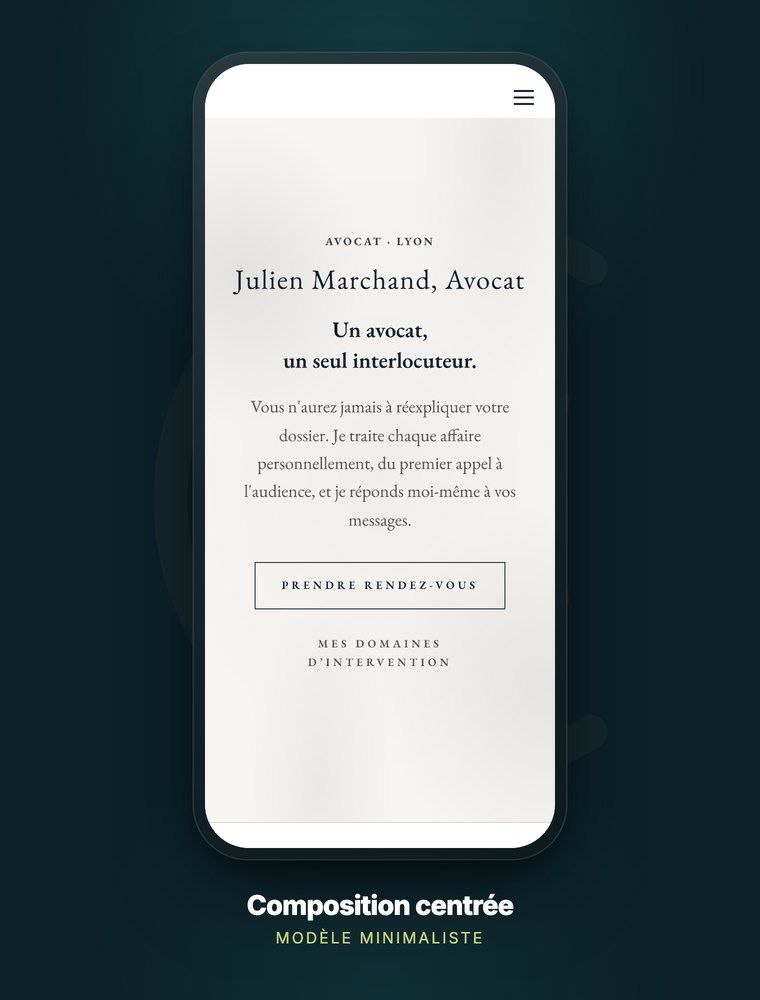 Page d'accueil du site Julien Marchand, Droit du travail